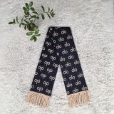 Autumn and Winter Thick Warm Long Shawl Double sided Letter Super Soft Tassel Scarf