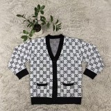 Autumn and winter fashionable simple pocket single breasted temperament commuter women's sweater