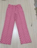 Fashionable temperament, high waist wide tube, all season professional casual suit pants