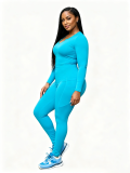 Autumn and Winter Tight Elastic Yoga Clothing Home Leisure Sports Set