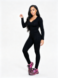 Autumn and Winter Tight Elastic Yoga Clothing Home Leisure Sports Set