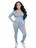 Autumn and Winter Tight Elastic Yoga Clothing Home Leisure Sports Set