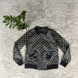 Women's leather jacket jacket with lapel zipper and double pockets, slim fit and slimming short jacket