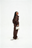 Autumn and winter irregular strap and velvet casual women's suit