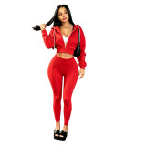Autumn and winter new casual hoodie, yoga pants, sportswear