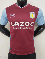 22-23 Aston Villa Home Player Version Soccer Jersey
