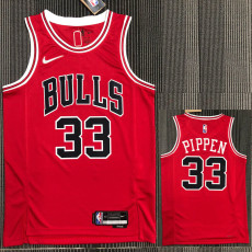 21-22 Bulls PIPPEN #33 Red 75th Anniversary Top Quality Hot Pressing NBA Jersey
