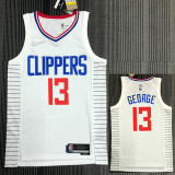21-22 Clippers GEORGE #13 White 75th Anniversary Top Quality Hot Pressing NBA Jersey
