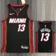 21-22 Heat ADEBAYO #13 Black 75th Anniversary Top Quality Hot Pressing NBA Jersey