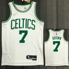 21-22 Celtics BROWN #7 White 75th Anniversary Top Quality Hot Pressing NBA Jersey