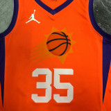 SUNS DURANT #35 Orange Top Quality Hot Pressing NBA Jersey(Trapeze Edition)