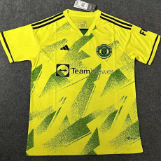 2023 Man Utd Yellow Training Shirts