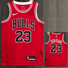 21-22 Bulls JORDAN #23 Red 75th Anniversary Top Quality Hot Pressing NBA Jersey