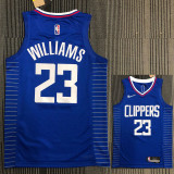 21-22 Clippers WILLIAMS #23 Blue 75th Anniversary Top Quality Hot Pressing NBA Jersey
