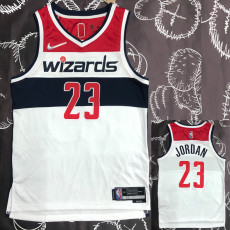 21-22 Wizards JORDAN #23 White 75th Anniversary Top Quality Hot Pressing NBA Jersey