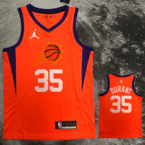 SUNS DURANT #35 Orange Top Quality Hot Pressing NBA Jersey(Trapeze Edition)