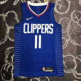 21-22 CLIPPERS WALL #11 Blue 75th Anniversary Top Quality Hot Pressing NBA Jersey