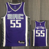 21-22 Kings WILLIAMS #55 Purple 75th Anniversary Top Quality Hot Pressing NBA Jersey