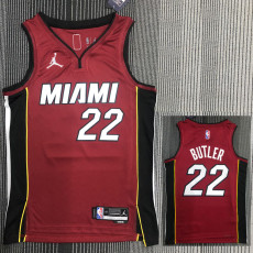 21-22 Heat BUTLER #22 Red 75th Anniversary Trapeze Edition Top Quality Hot Pressing NBA Jersey
