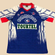 1992-1993 PSG Paris Blue Retro Soccer Jersey