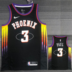 21-22 Suns PAUL #3 Black City Edition Top Quality Hot Pressing NBA Jersey