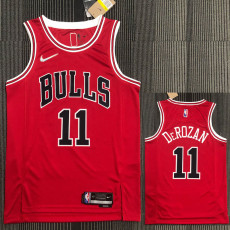 21-22 Bulls DEROZAN#11 Red 75th Anniversary Top Quality Hot Pressing NBA Jersey