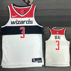 21-22 Wizards BEAL #3 White 75th Anniversary Top Quality Hot Pressing NBA Jersey