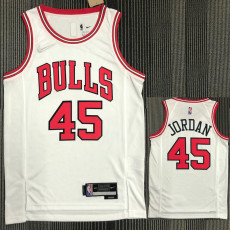21-22 Bulls JORDAN #45 White 75th Anniversary Top Quality Hot Pressing NBA Jersey