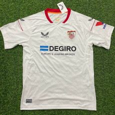 22-23 Sevilla Home Fans Soccer Jersey (胸前带广告)