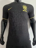 22-23 Brazil Black Special Edition Player Version Soccer Jersey (Golden yellow logo) 金黄色标