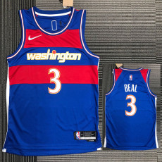 21-22 Wizards BEAL #3 Blue City Edition Top Quality Hot Pressing NBA Jersey
