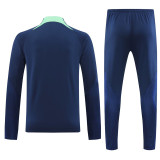 22-23 Brazil Royal blue Half Pull Tracksuit (半拉链)