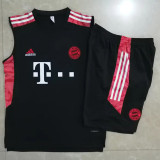 22-23 Bayern Black Tank top and shorts suit #D740(白边)