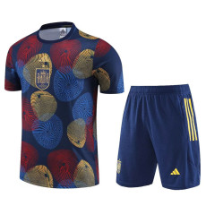 22-23 Spain Blue Red Training Short Suit