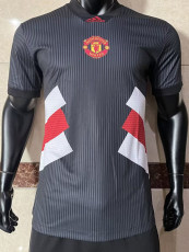 2023 Man Utd Black Casual Slim Fit Training shirts