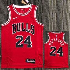 21-22 Bulls MARKKANEN #24 Red 75th Anniversary Top Quality Hot Pressing NBA Jersey