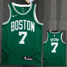 21-22 Celtics BROWN #7 Green 75th Anniversary Top Quality Hot Pressing NBA Jersey