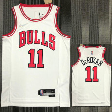 21-22 Bulls DEROZAN #11 White 75th Anniversary Top Quality Hot Pressing NBA Jersey