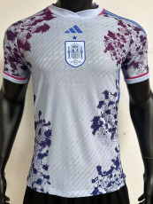 2023 Spain Purple Blue White Player Version Soccer Jersey 一星