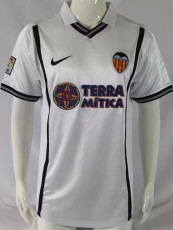 2000-2001 Valencia Home Retro Soccer Jersey