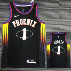 21-22 Suns BOOKER #1 Black City Edition Top Quality Hot Pressing NBA Jersey