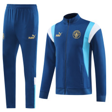 23-24 Man City Royal Blue Jacket Tracksuit #05