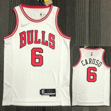 21-22 Bulls CARUDO #6 White 75th Anniversary Top Quality Hot Pressing NBA Jersey