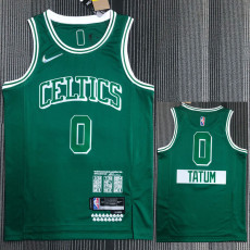 21-22 Celtics TATUM #0 Green City Edition Top Quality Hot Pressing NBA Jersey