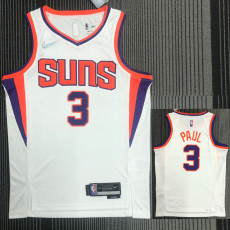 21-22 Suns PAUL #3 White 75th Anniversary Top Quality Hot Pressing NBA Jersey