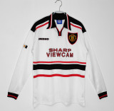 1998-1999 Man Utd Away Long Sleeve Retro Soccer Jersey 长袖