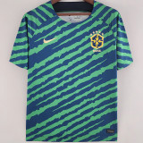 22-23 Brazil Blue Green Fans Training Shirts