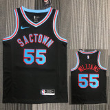 2021 Kings WILLIAMS #55 Black City Edition Top Quality Hot Pressing NBA Jersey