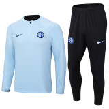 23-24 INT Lightl Blue Half Pull Tracksuit (半拉链)