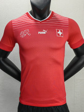 22-23 Switzerland Hom World Cup  Player Version Soccer Jersey